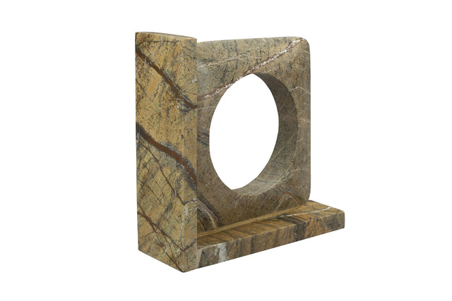 Dutchbone-Book End Satpura Marble (Set of 2) 擺飾 -咖啡色