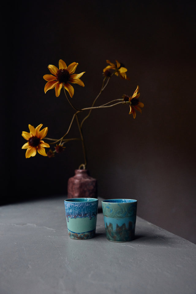 Hkliving-70s ceramics: Van Gogh coffee mugs