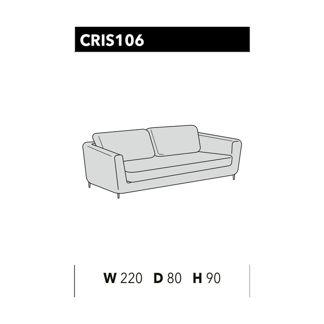 尺寸圖 Crisp_Crisp CRIS 106