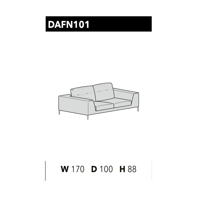尺寸圖 Dafne DAFN 101
