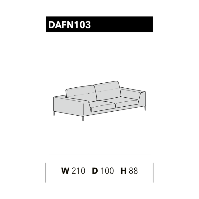 尺寸圖 Dafne DAFN 103