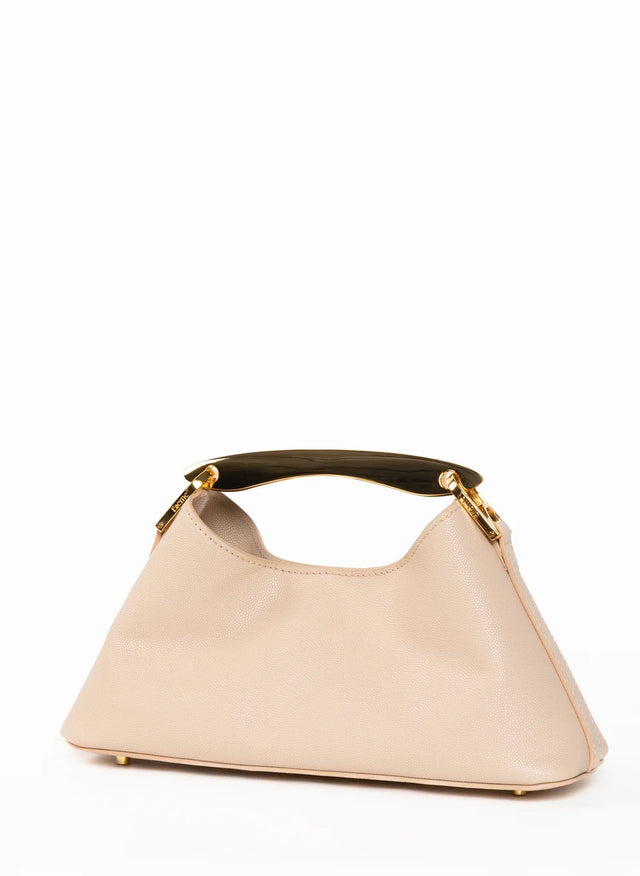 【現貨】ELLEME PARIS - 迷你 Boomerang Caviar 皮革手袋 裸色