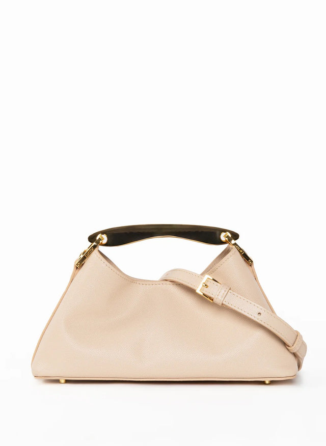 【現貨】ELLEME PARIS - 迷你 Boomerang Caviar 皮革手袋 裸色