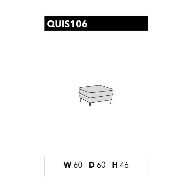 尺寸圖 Quick現代緊實沙發 QUIS 106