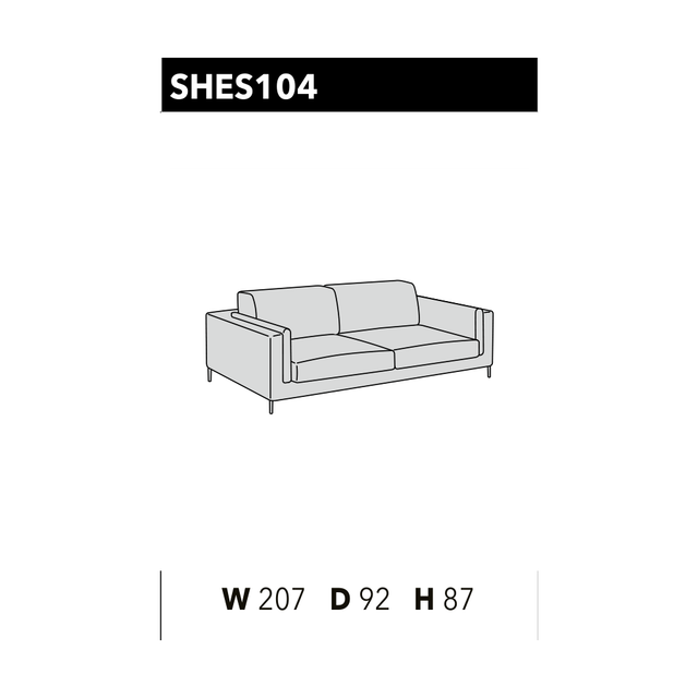 尺寸圖 Sheer SHES 104