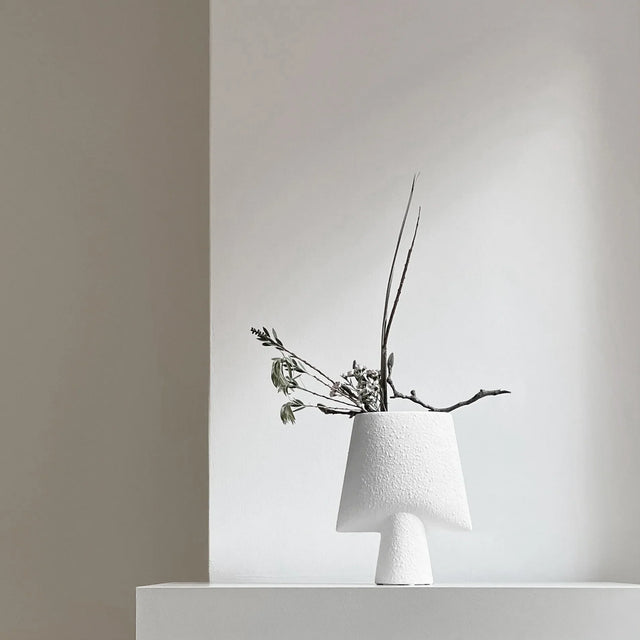 101 Copenhagen-球形花瓶,四方形,迷你 - 泡泡白