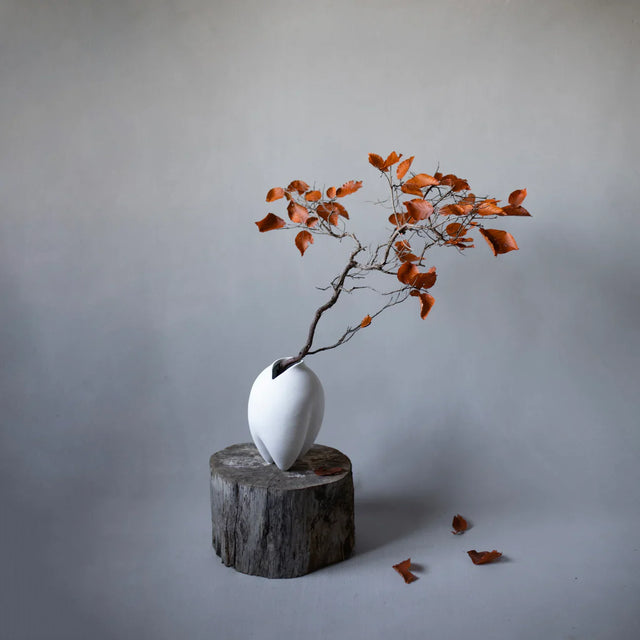 【現貨】101 Copenhagen-相撲花瓶,細長小 - 骨白色