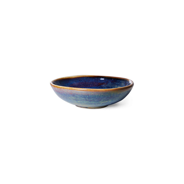 HKliving Chef ceramics: small dish rustic blue