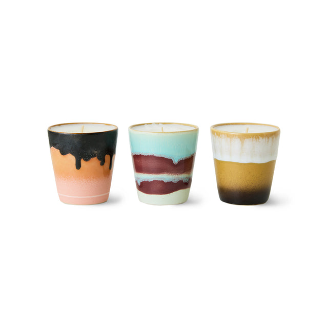 HKliving 香氛|70s ceramics: Christmas special, frost & firewood (set of 3)