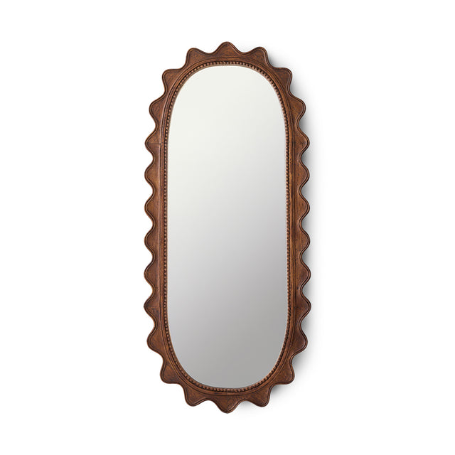 HKliving 鏡子|Wooden ripple mirror