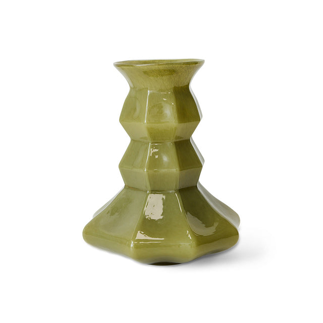 HKLIVING-Silhouette glass vase, green