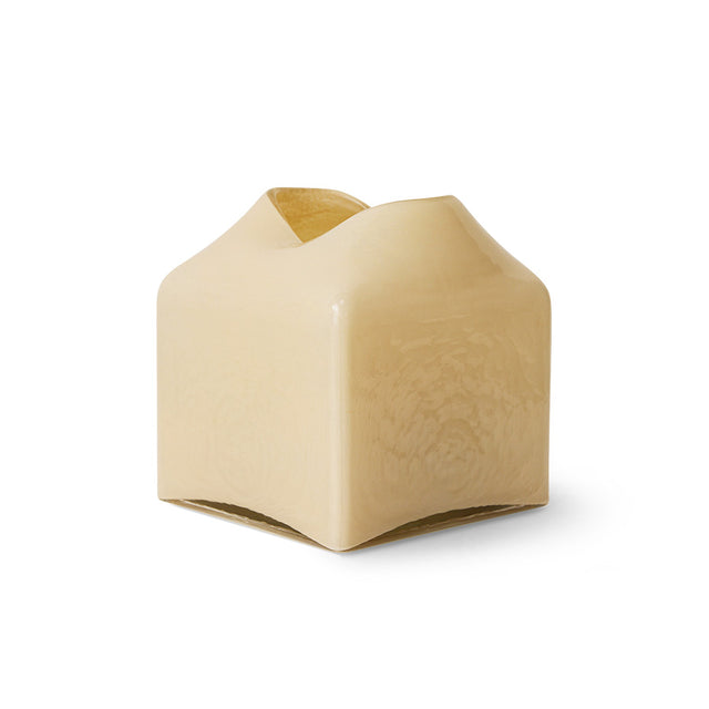 HKLIVING-Forma glass vase, cream