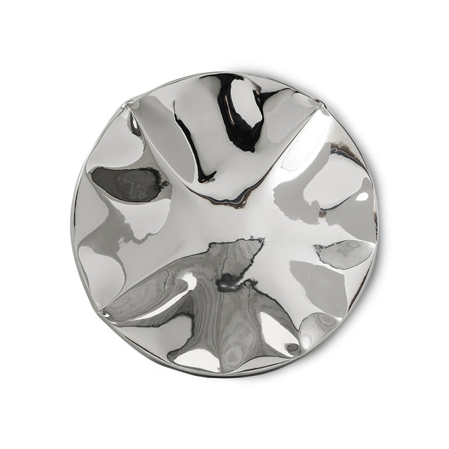 HKliving 擺飾雕塑|Dent wall sculpture, chrome