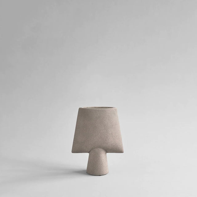 101 Copenhagen-球形花瓶,四方形,迷你 - 灰褐色