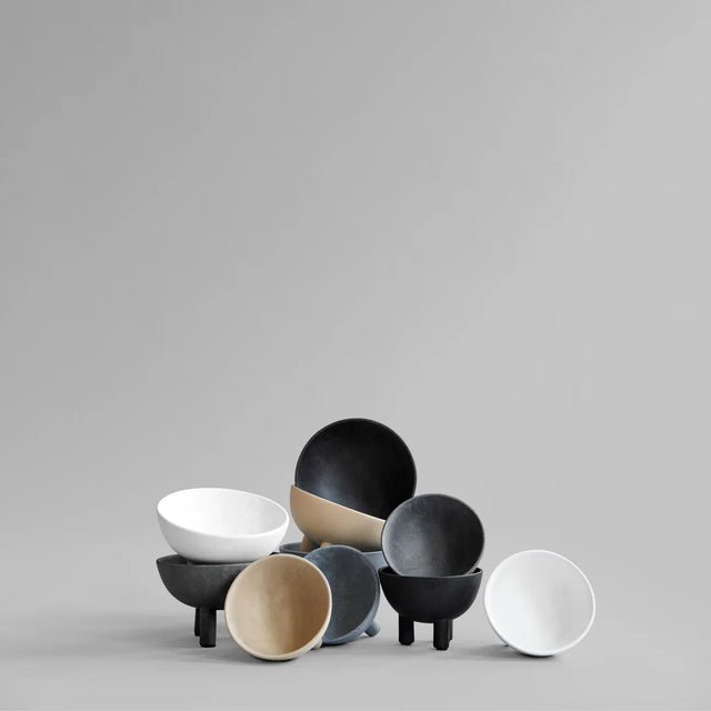 鴨碗,中 - 骨白色