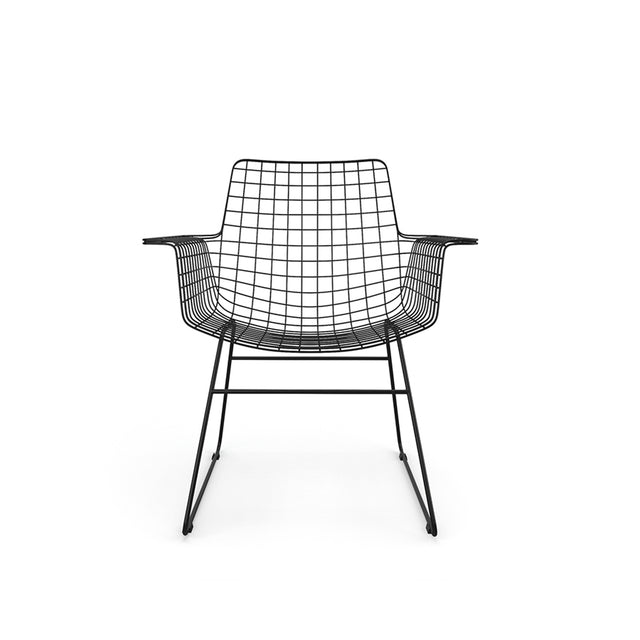 HKliving 餐椅|Metal wire chair with arms