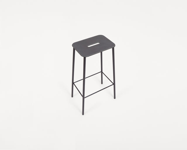 FRAMA-Adam Stool 椅凳 Frama-Adam-Stool-Anthracite-Leather-Black-H76-5.tif