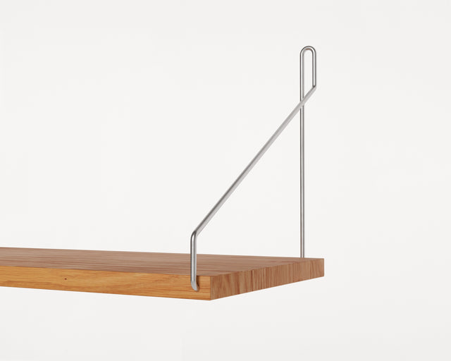 FRAMA-Single Shelf 層架 FRAMA-Shelf-Natural_Oak-D20-Steel_Bracket-Packshot-2.tif