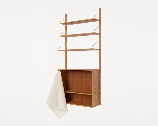 FRAMA-Shelf Library Hanger Section 壁掛層架 Frama-Shelf-Library-H1852-Cabinet-M-Section-Natural-Canvas-Packshot-3.tif