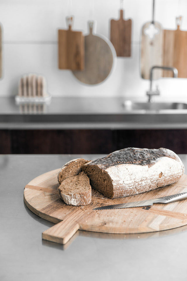 HKliving 麵包砧板|Bread board reclaimed teak large