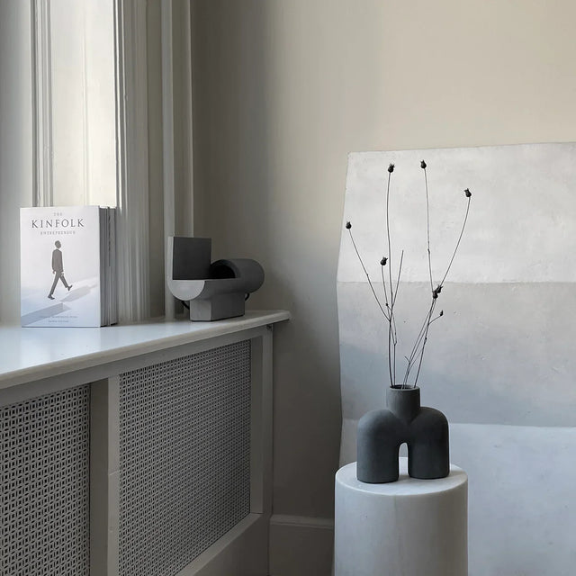 【在庫あり】101 Copenhagen-コブラの花瓶、Uno、ミニ-ダークグレー