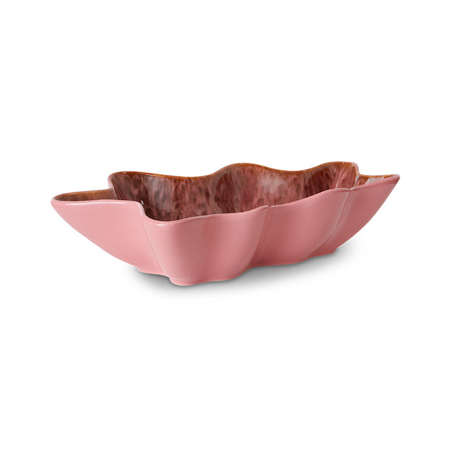 HKliving 贝壳 大碗 coral (Shell serving bowl coral)