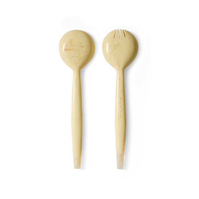 HKliving 刀叉匙|Salad cutlery, vanilla (set of 2)