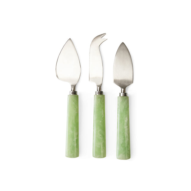 HKliving 刀叉匙|Cheese knives, sage (set of 3)
