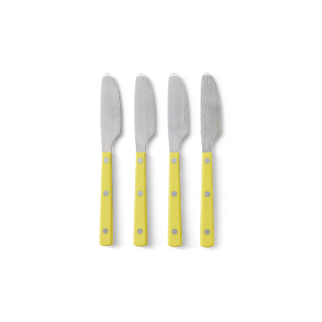 HKliving 刀叉匙|70s cutlery: butter knives lemon, set of 4