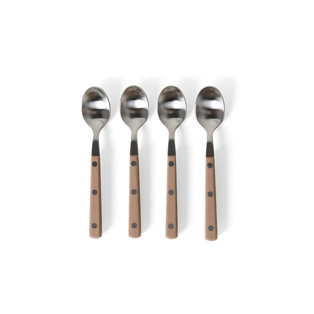 HKliving 刀叉匙|70s cutlery: tea spoons taupe, set of 4