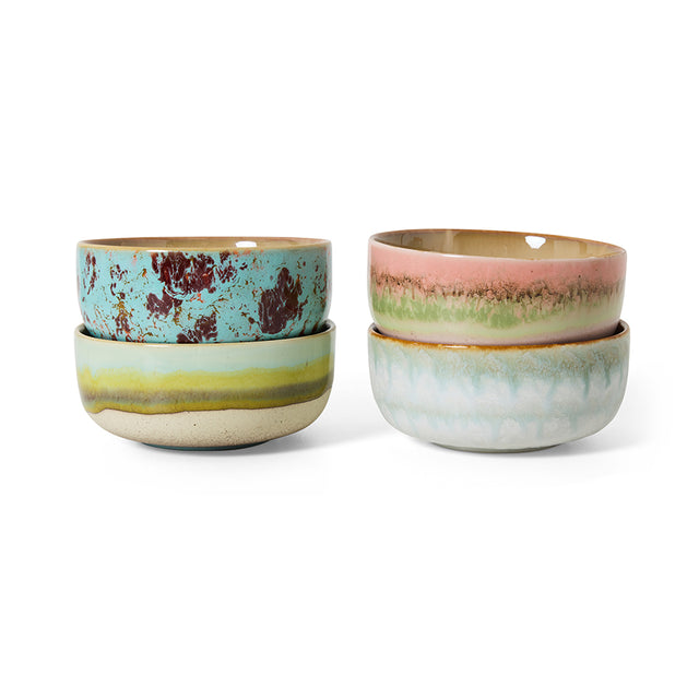 HKliving 70s ceramics: dessert bowls (set of 4) impression