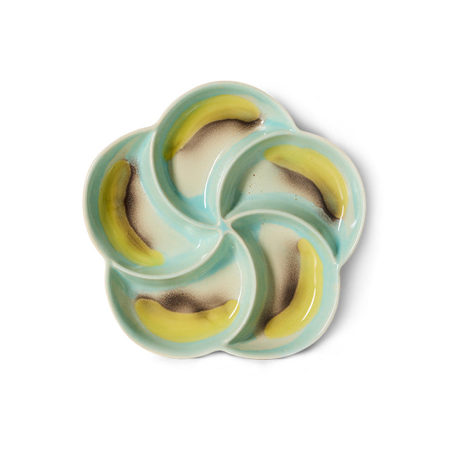 HKliving 70s ceramics: snack tray glint