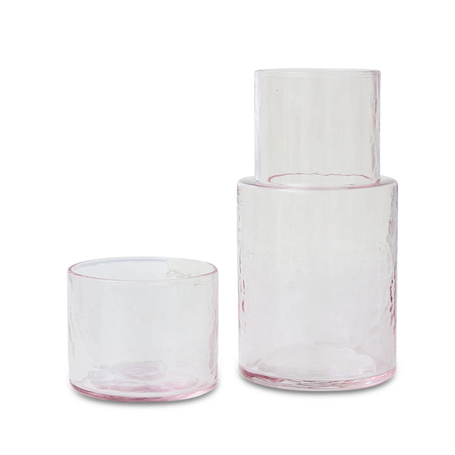HKliving 玻璃杯器|Tube carafe blush