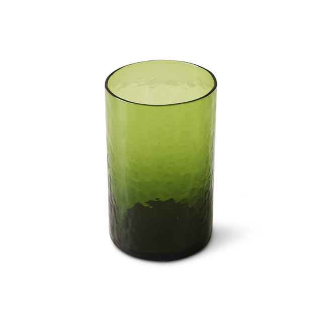 HKliving 玻璃杯器|Tube high glass, olive