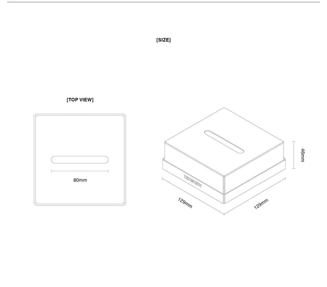 【现货】STANDARD TISSUE CASE S(REFILL TYPE)