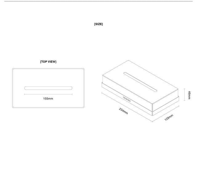 STANDARD TISSUE CASE L (REFILL TYPE)