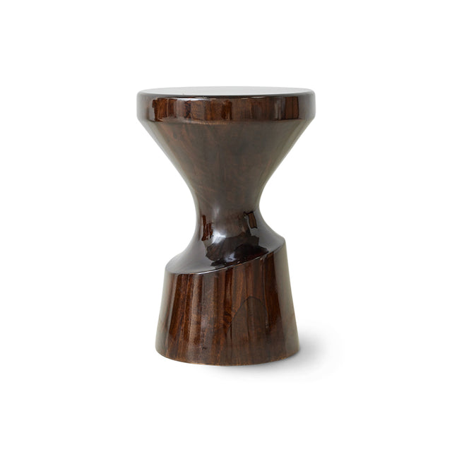 HKliving 凳|Wooden stool burgundy