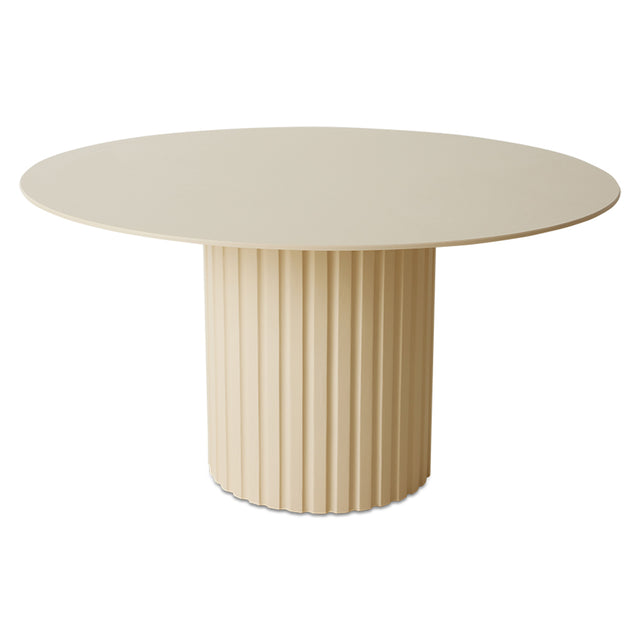HKliving 餐桌|Pillar dining table round cream