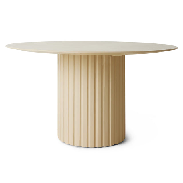 HKliving 餐桌|Pillar dining table round cream