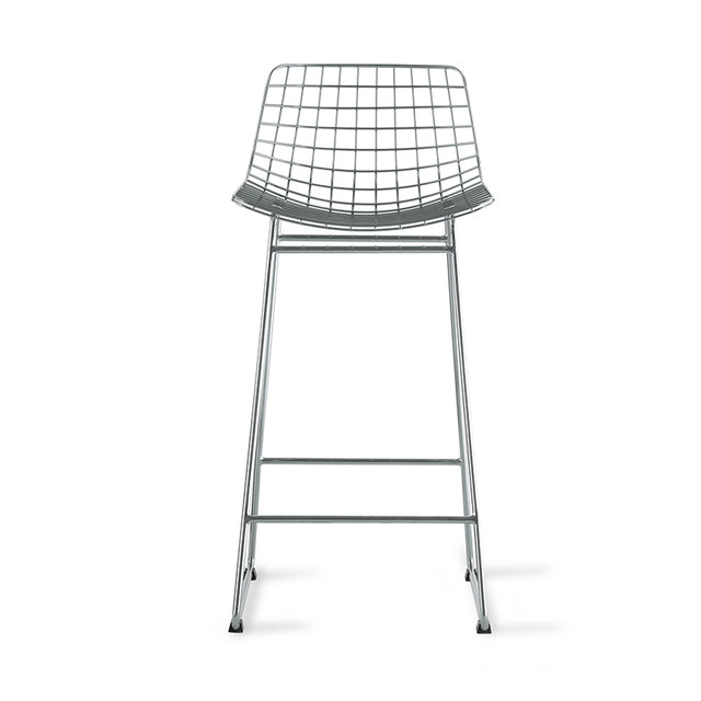 HKliving 凳|Wire bar stool black