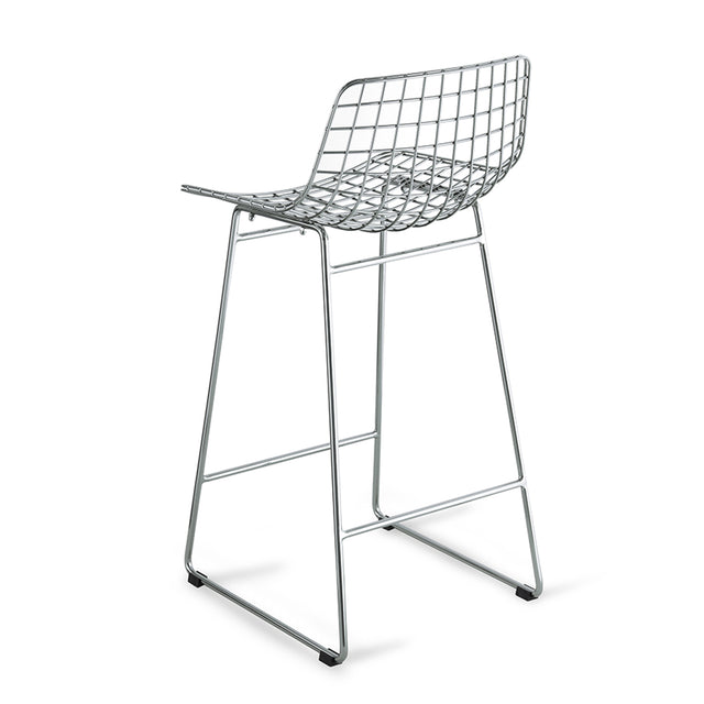 HKliving 凳|Wire bar stool black