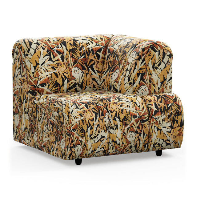 HKliving Wave 模組沙發|Wave couch: element right high arm, printed hollywood