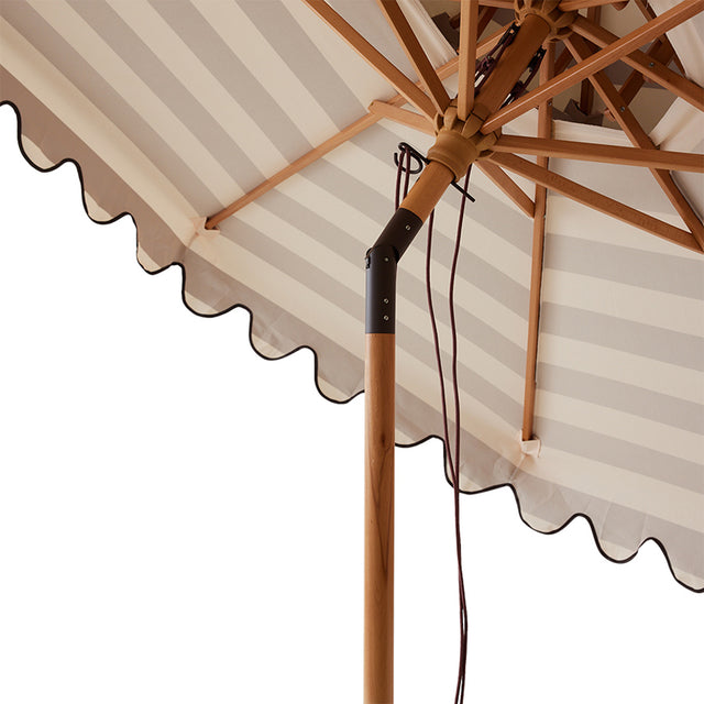 HKliving 戶外配件|Striped patio umbrella stracciatella