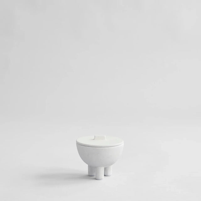 101 Copenhagen-鴨碗(附蓋),中 - 骨白色