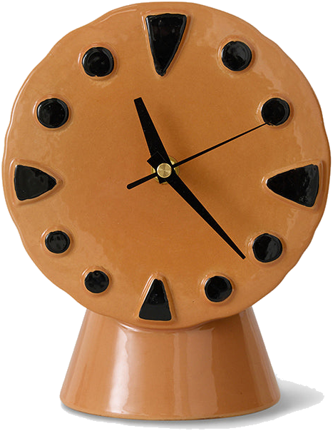 Retro Ceramic Clock Peach