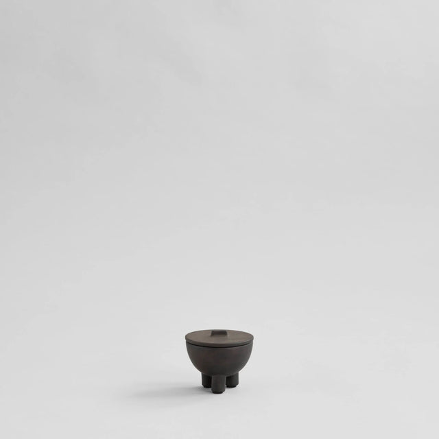 鴨碗(附蓋),迷你 - 咖啡色