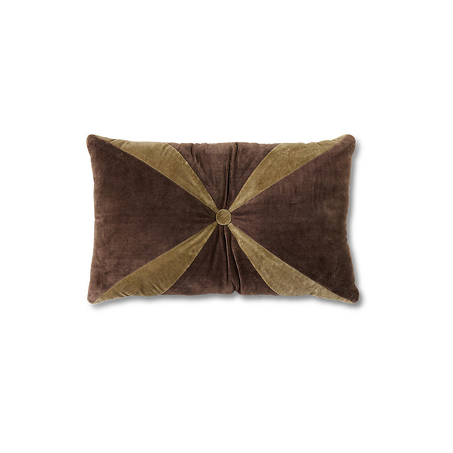 HKliving 抱枕|Velvet brown cushion (50x30cm)
