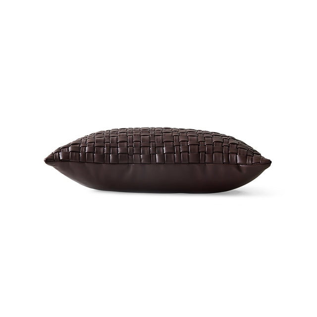 HKliving 抱枕|Woven cushion, chocolate brown (50x30cm)