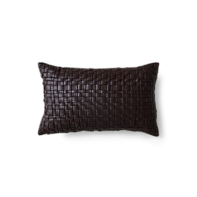HKliving 抱枕|Woven cushion, chocolate brown (50x30cm)