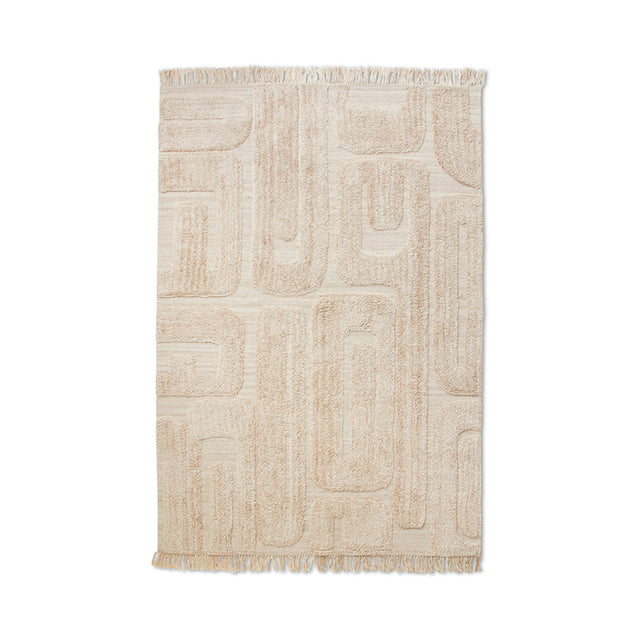 HKliving 地毯|Tufted rug limestone (200x300cm)